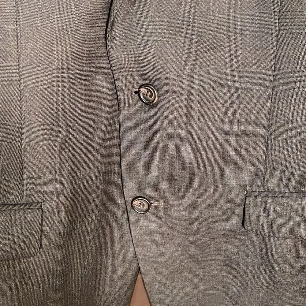 Lauren Ralph Lauren‎ Two Button 100% Wool Blazer Sports Coat Brown Mens Size 41R